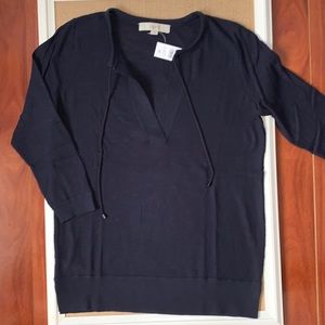 NWT Loft Split Neck Knit
